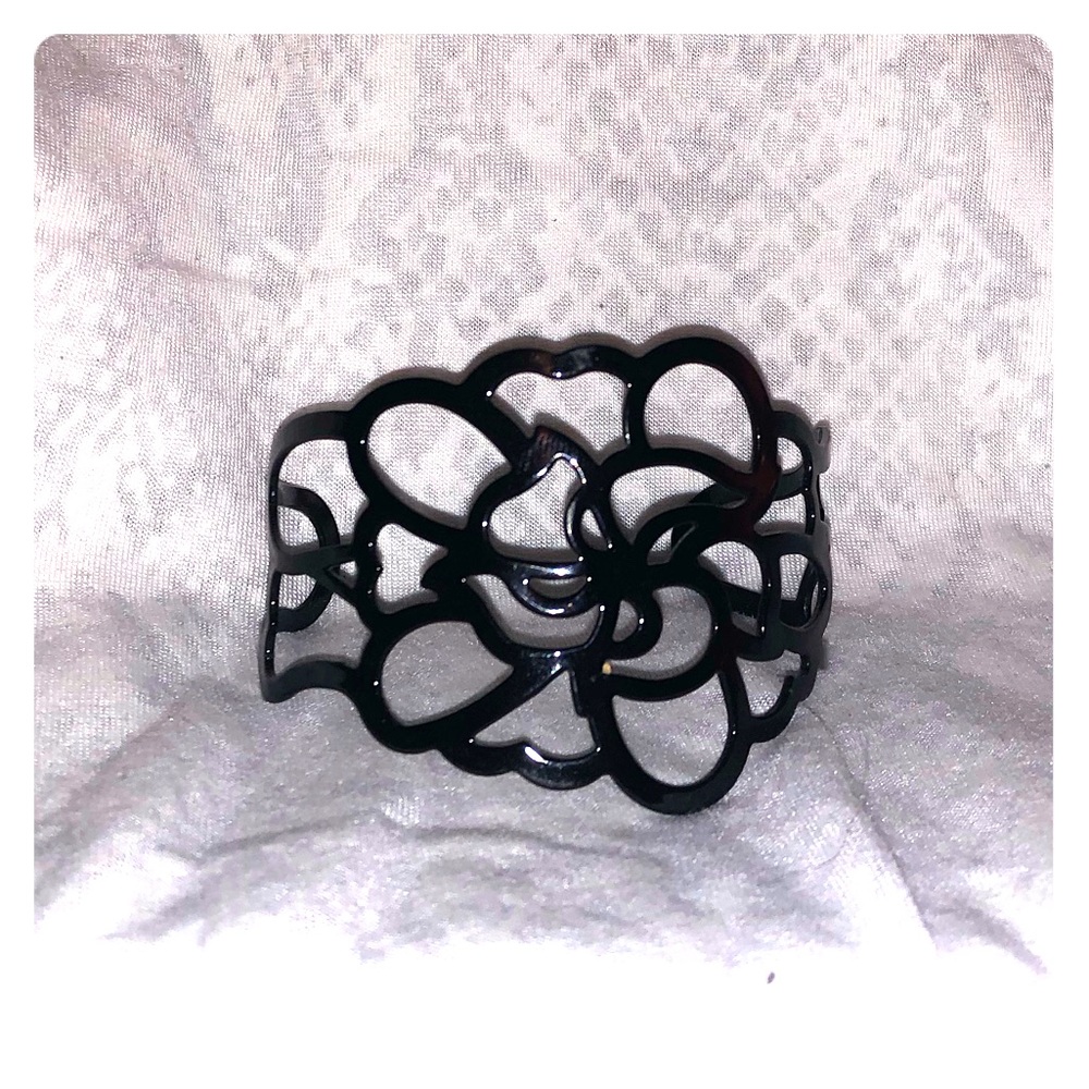 Black Metal Cuff Bracelet